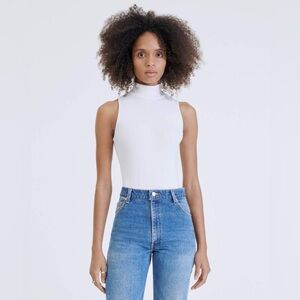 RE/DONE x Hanes 60s Mock Neck Bodysuit